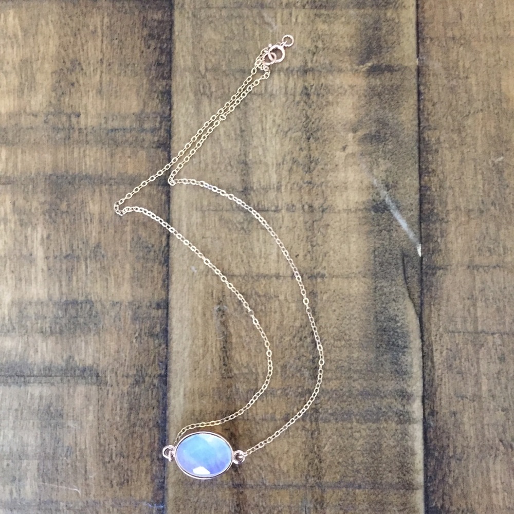 ❗️LAST❗️14K Rose Gold Plated Moonstone Choker - Picture 4 of 8